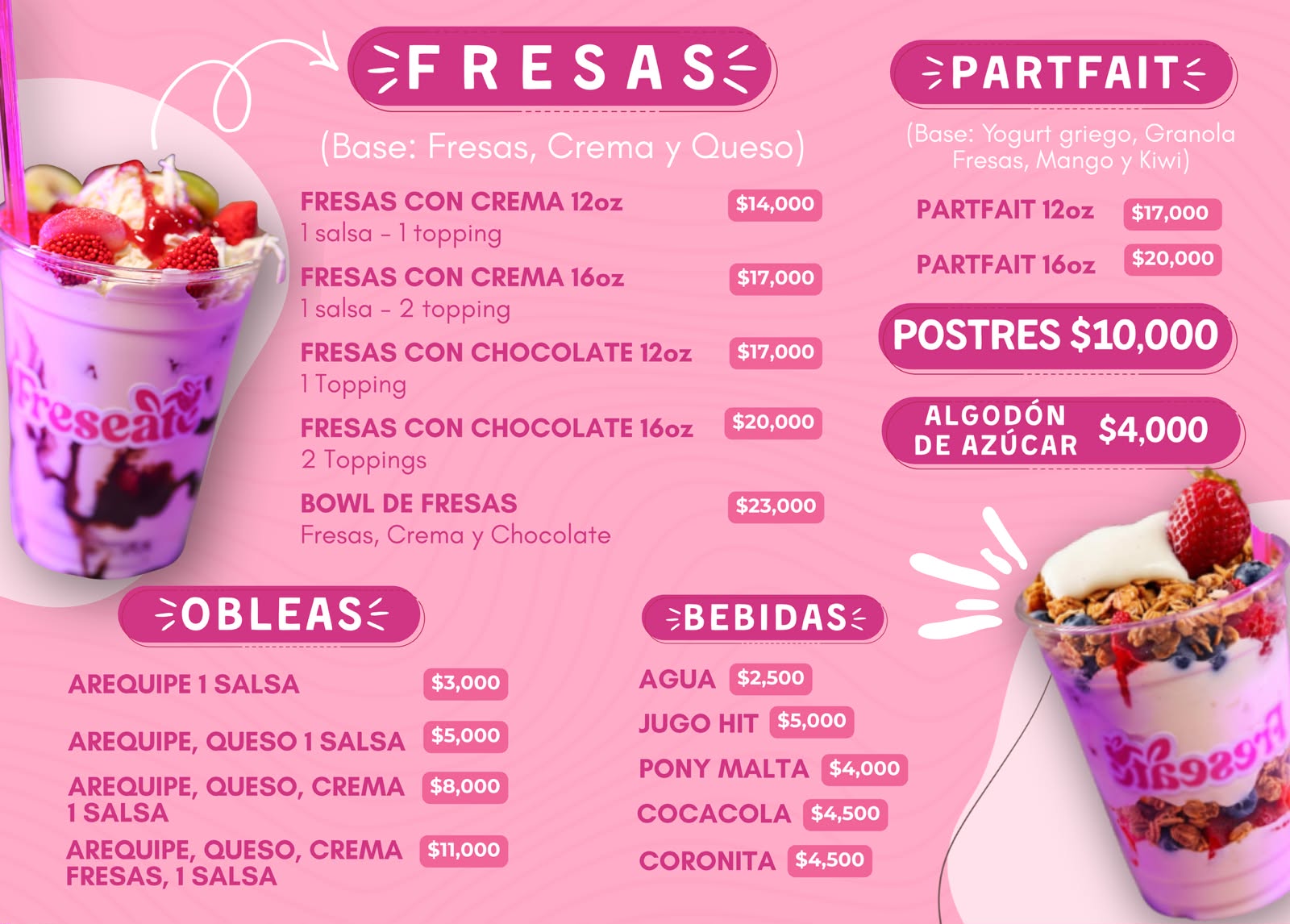 Freseate - Fresas con crema 