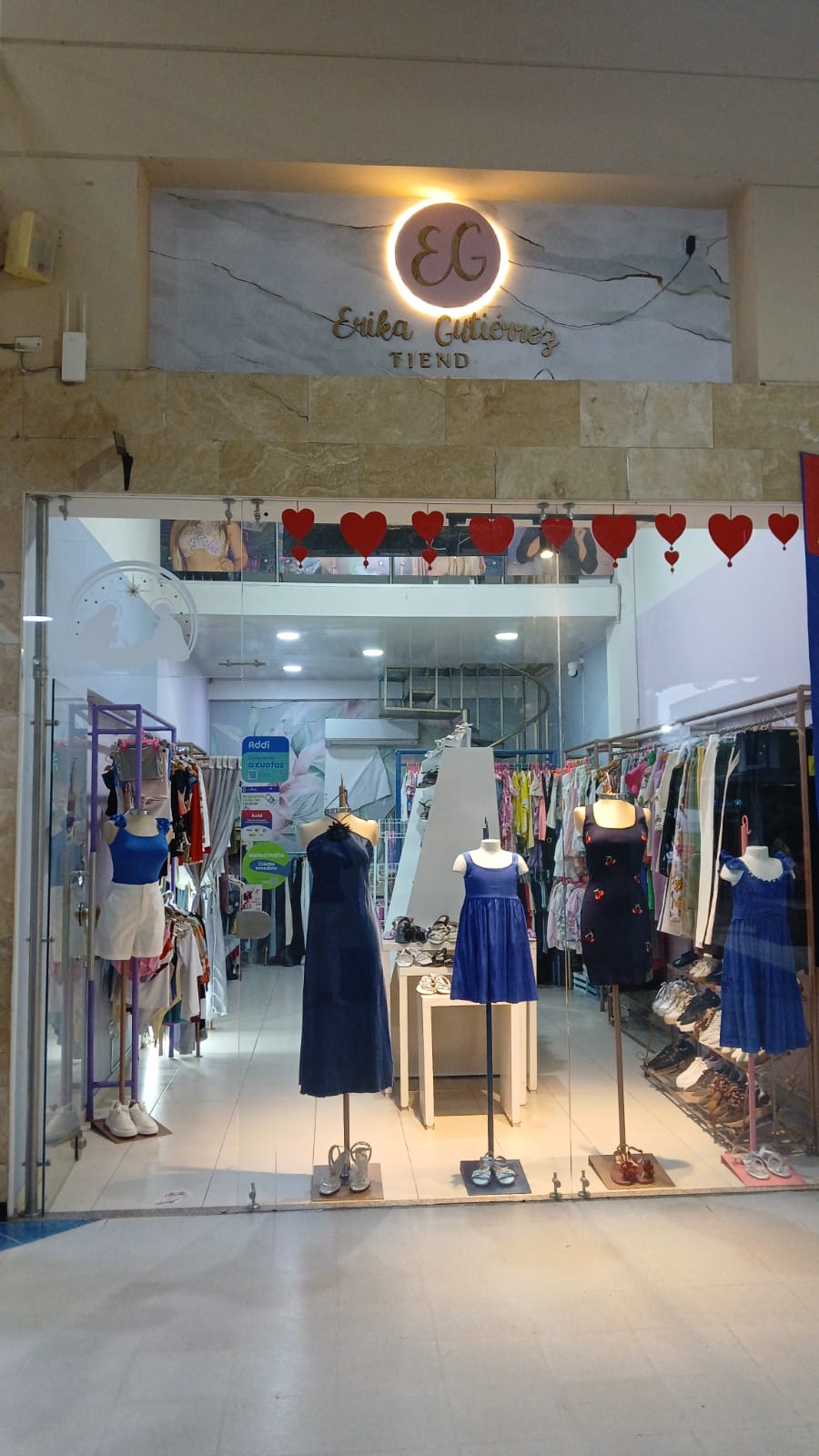 Erika Gutiérrez tienda